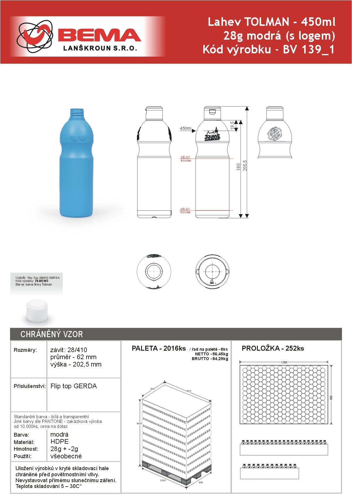 Tolman 450ml 8-5-2021